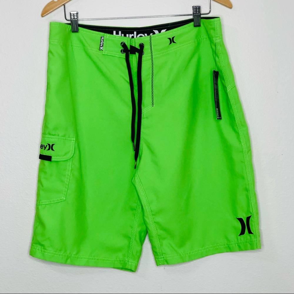 NWT Hurley Lime Green Board Shorts Mens/Guys Size 32